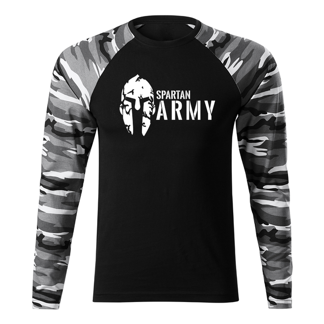 DRAGOWA Fit-T Spartan Army Μπλουζάκι με Μακρύ Μανίκι