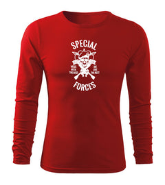 DRAGOWA Fit-T μακρυμάνικο μπλουζάκι special forces 160 g/m², κόκκινο