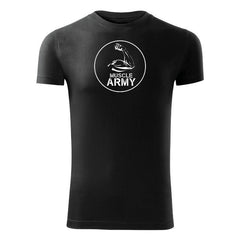 DRAGOWA μπλουζάκι fitness muscle army biceps 180 g/m², μαύρο