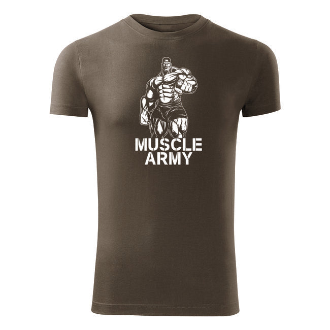 DRAGOWA Μπλουζάκι Muscle Fitness Army Man
