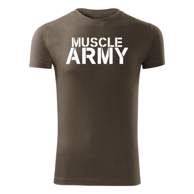 DRAGOWA Μπλουζάκι Muscle Fitness, Στρατιωτικό