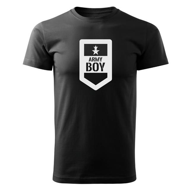 DRAGOWA Κοντό Μπλουζάκι Army Boy 160g/m2, Μαύρο