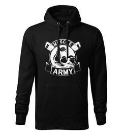 DRAGOWA moški pulover s kapuco muscle army original 320 g/m², črna