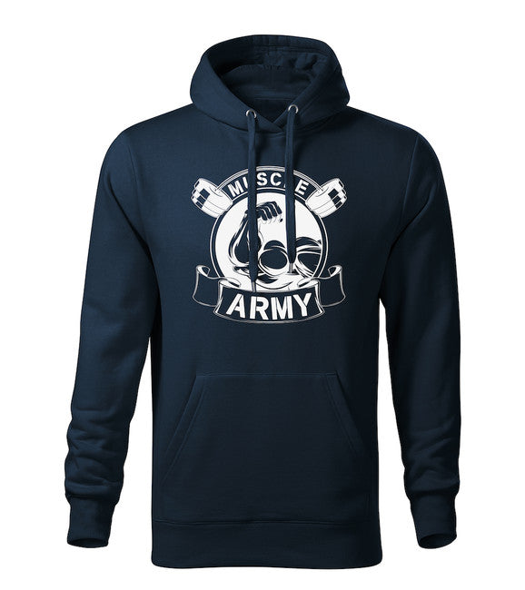 DRAGOWA Muscle Army φούτερ με κουκούλα ανδρικό Original