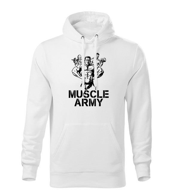 DRAGOWA Muscle Army Team Φούτερ με Κουκούλα Ανδρικό