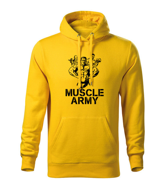 DRAGOWA muscle army team φούτερ με κουκούλα ανδρικό
