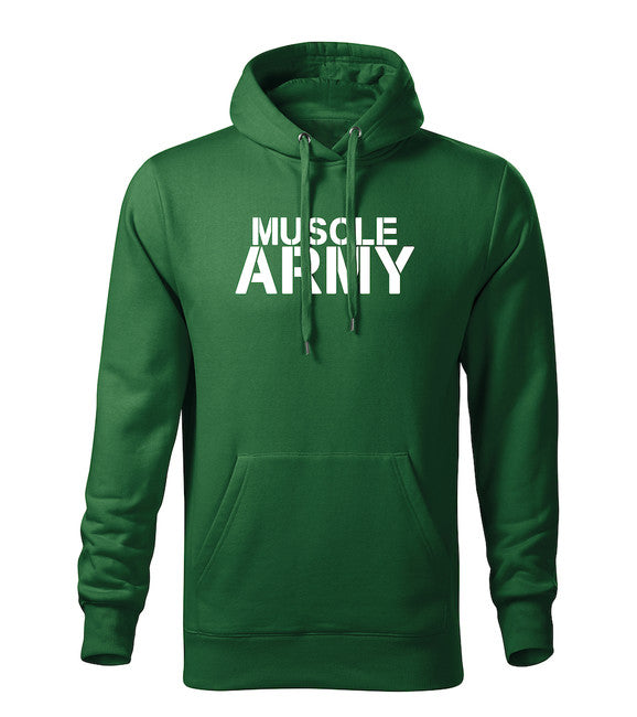 DRAGOWA muscle army Φούτερ ανδρικό με Κουκούλα