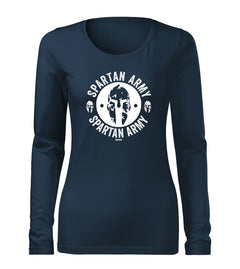 DRAGOWA Archelaos women's long-sleeve t-shirt Slim 160 g/m², dark blue