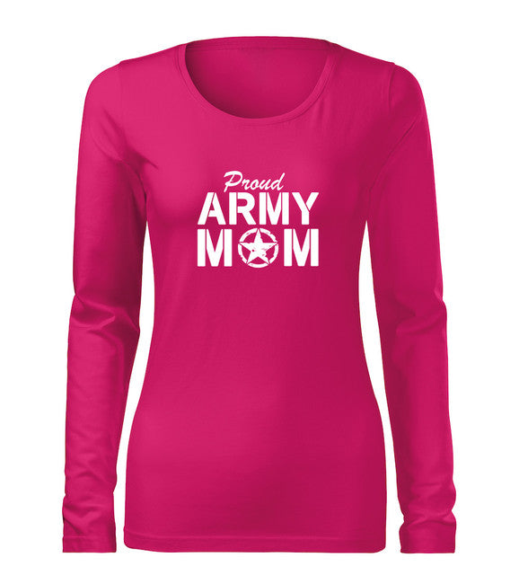 DRAGOWA Slim army mom Μακρυμάνικο Μπλουζάκι γυναικείο