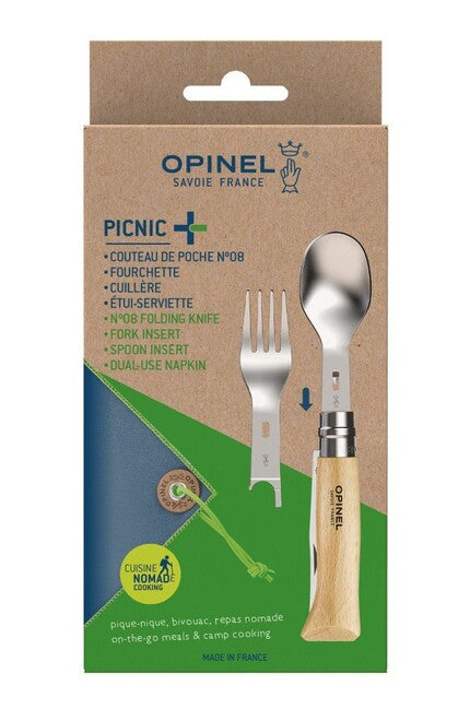 OPINEL PICNIC+ N°08 Πλήρες Σετ Κατασκήνωσης, Φυσικό
