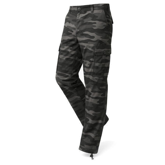 Loshan Lorenzo παντελόνι camo γκρι μοτίβο