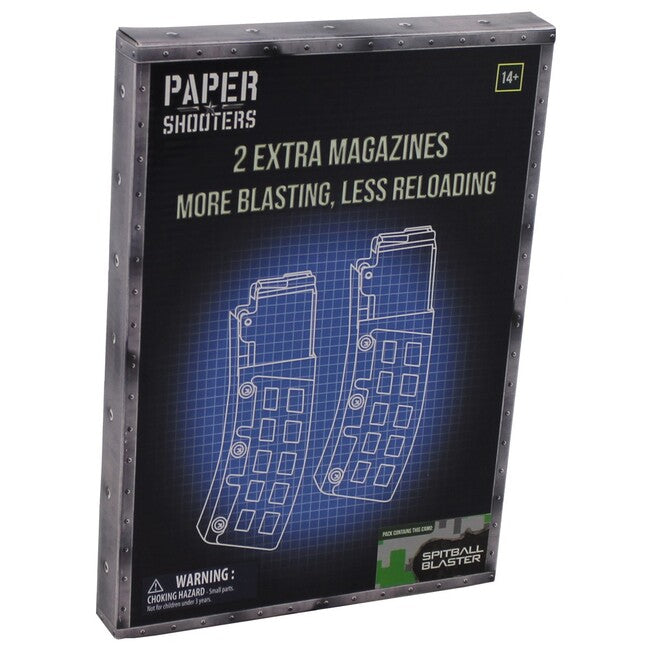 PAPER SHOOTERS Green Spit Ανταλλακτικοί Δοχεία Όπλου, 2 τεμάχια