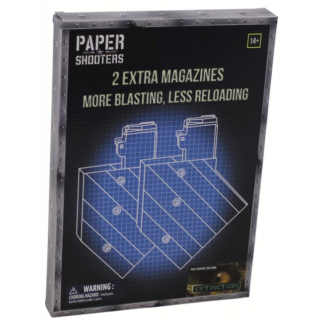 PAPER SHOOTERS Extinction σκαμπό όπλου αναδιπλούμενο σετ, περιοδικό 2 τεμάχια