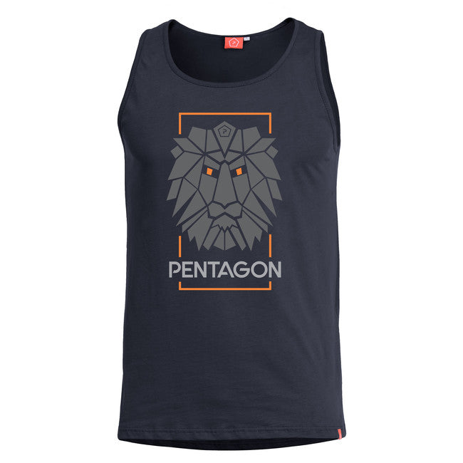 Pentagon Astir Lion αμάνικο μπλουζάκι, μαύρο