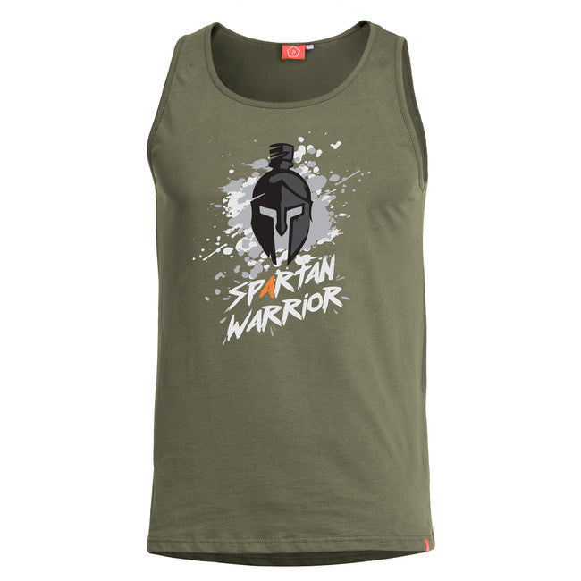 Pentagon Spartan Warrior αμάνικο μπλουζάκι, λαδί