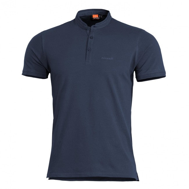 Pentagon Μπλουζάκι Henley, σκούρο μπλε