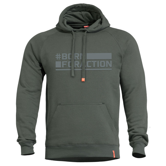 Pentagon Φούτερ με Κουκούλα Born For Action, camo green