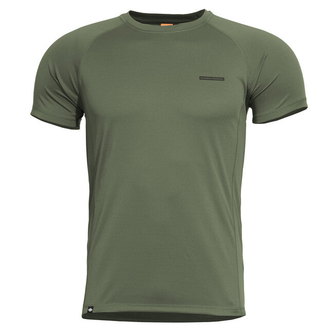 Pentagon Quick Dry-Pro Συμπιεστικό Μπλουζάκι, Λαδί