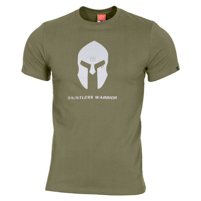 Pentagon Spartan Helmet μπλουζάκι, λαδί