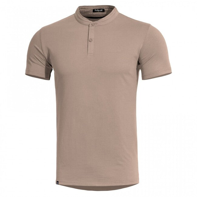 Pentagon Romeo μπλουζάκι Henley, χακί