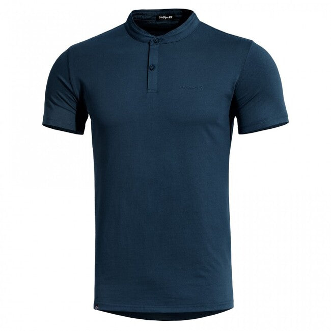 Pentagon Romeo Μπλουζάκι Henley, σκούρο μπλε