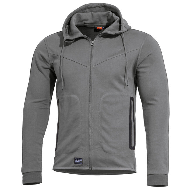 Pentagon Pentathlon 20 φούτερ ανδρικό με κουκούλα, Wolf Grey