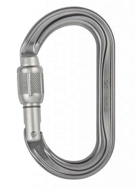 Petzl OK Καραμπίνα Screw Lock Οβάλ με Περιστρεφόμενη Ασφάλεια
