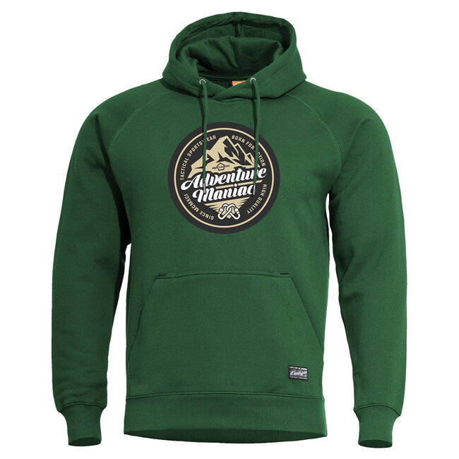Pentagon Phaeton Hood Adventure Maniac Φούτερ με Κουκούλα Ανδρικό, SpringBok Green
