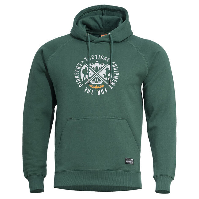 Pentagon Phaeton Hood Φούτερ με Κουκούλα Ανδρικό "Pioneers", SpringBok Green