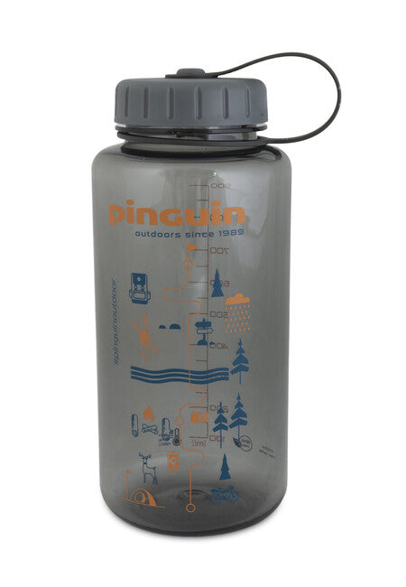 Pinguin Tritan Fat Bottle 1.0L Μπουκάλι 2020, γκρι