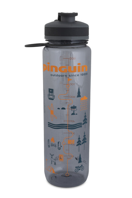 Pinguin Tritan Sport Bottle 1.0L μπουκάλι, σκούρο γκρι
