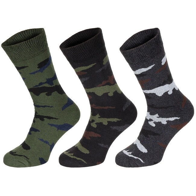 MFH Esercito Κάλτσες 3-Pack, Camo
