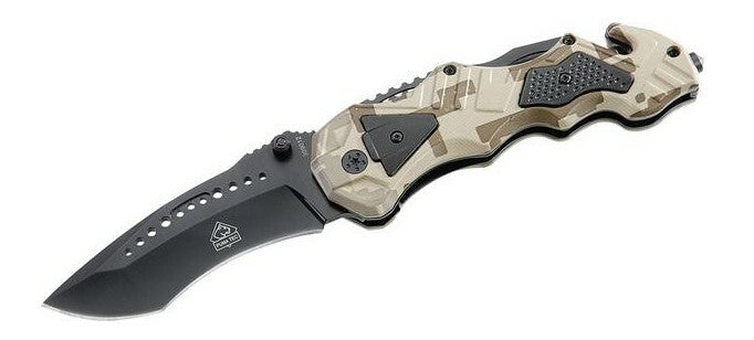 PUMA-TEC Μαχαίρι Τσέπης 9 cm, Camo, Αλουμίνιο
