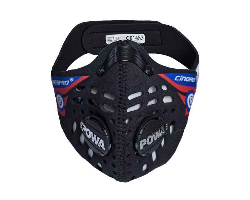 Respro Cinqro Μάσκα Αντι-Ρύπανσης CE, Μαύρο