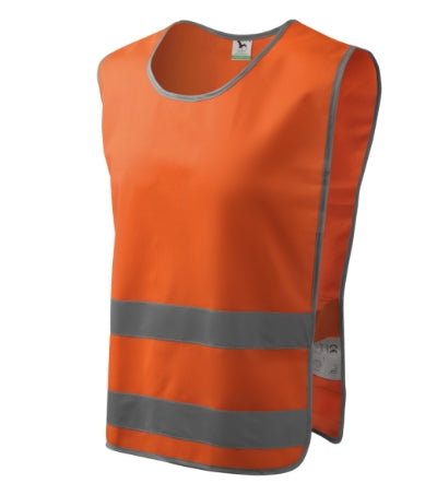 Rimeck Classic Safety Vest Αμάνικο Γιλέκο Ασφαλείας με Ανακλαστικά, Φθορίζον Πορτοκαλί