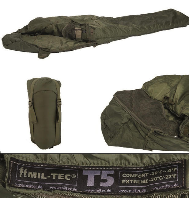 Mil-Tec Tactical T5 Υπνόσακος, Λαδί, -23 °C