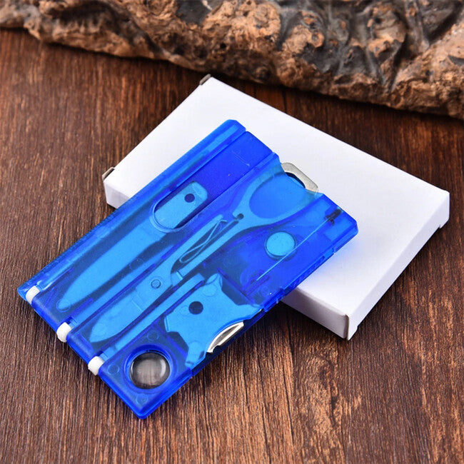DRAGOWA Wildog πολυλειτουργική κάρτα επιβίωσης Tactical Τσέπης, μαύρο
