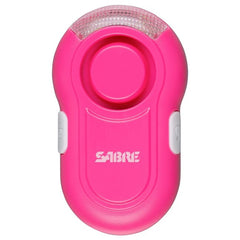 SABRE RED Clip-On LED osebni alarm 120db, rožnat