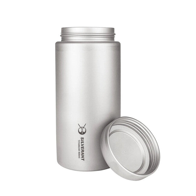 Silverant Φιάλη Τιτάνιο 400 ml με Επίπεδο Καπάκι