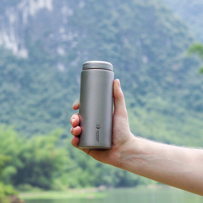 Silverant Φιάλη Τιτάνιο 400 ml με Επίπεδο Καπάκι