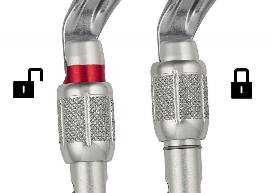 Petzl OK Καραμπίνα Screw Lock Οβάλ με Περιστρεφόμενη Ασφάλεια