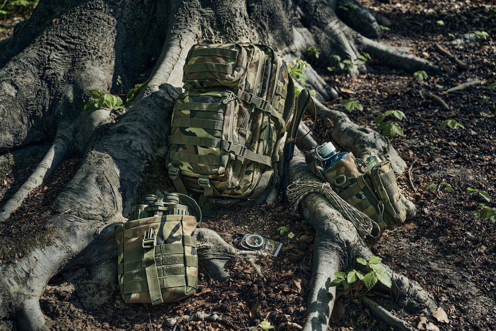 Brandit US Cooper Medium σακίδιο πλάτης 25L, darkcamo