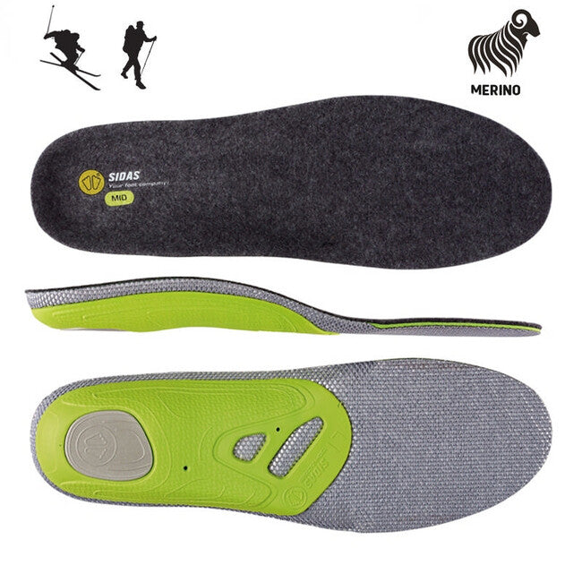 Sidas 3Feet Merino Mid ενθέματα παπουτσιών