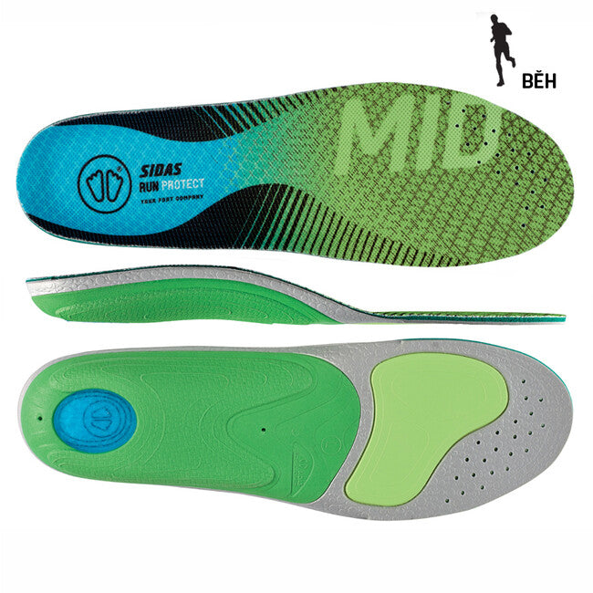Sidas Run 3Feet Protect Mid ορθοπεδικές σόλες με υποστήριξη