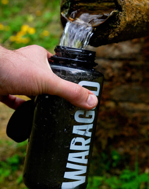 WARAGOD Sigyn Αθλητικό Ευρύ Μπουκάλι 1000 ml, Μαύρο