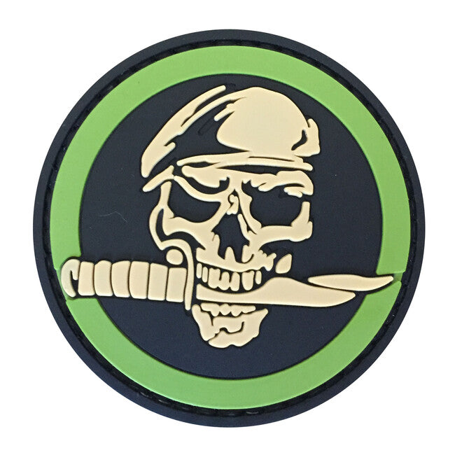WARAGOD Κρανίο & Μαχαίρι Patch PVC
