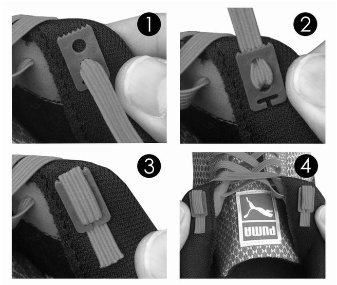 Xpand Elastic Ελαστικά κορδόνια παπουτσιών, λευκό