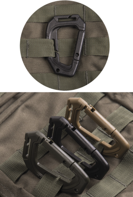 Mil-Tec Καραμπίνα MOLLE Πλαστική Τακτική, Μαύρο 2τεμάχια