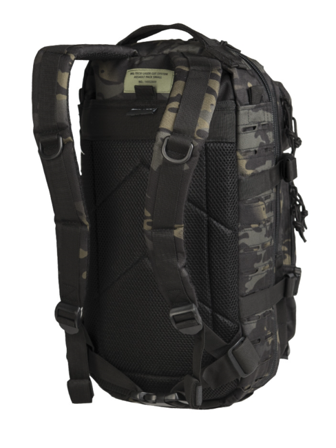 Mil-Tec US Assault Small Laser Cut σακίδιο πλάτης, multitarn black, 20L