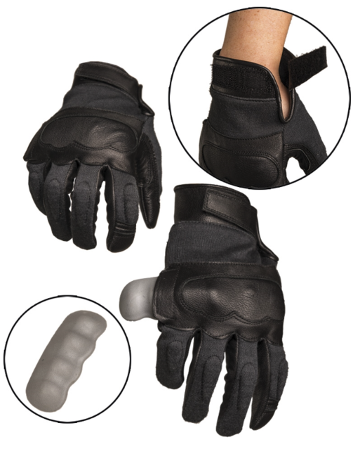 Mil-Tec Τακτικά Γάντια Δερμάτινα/kevlar